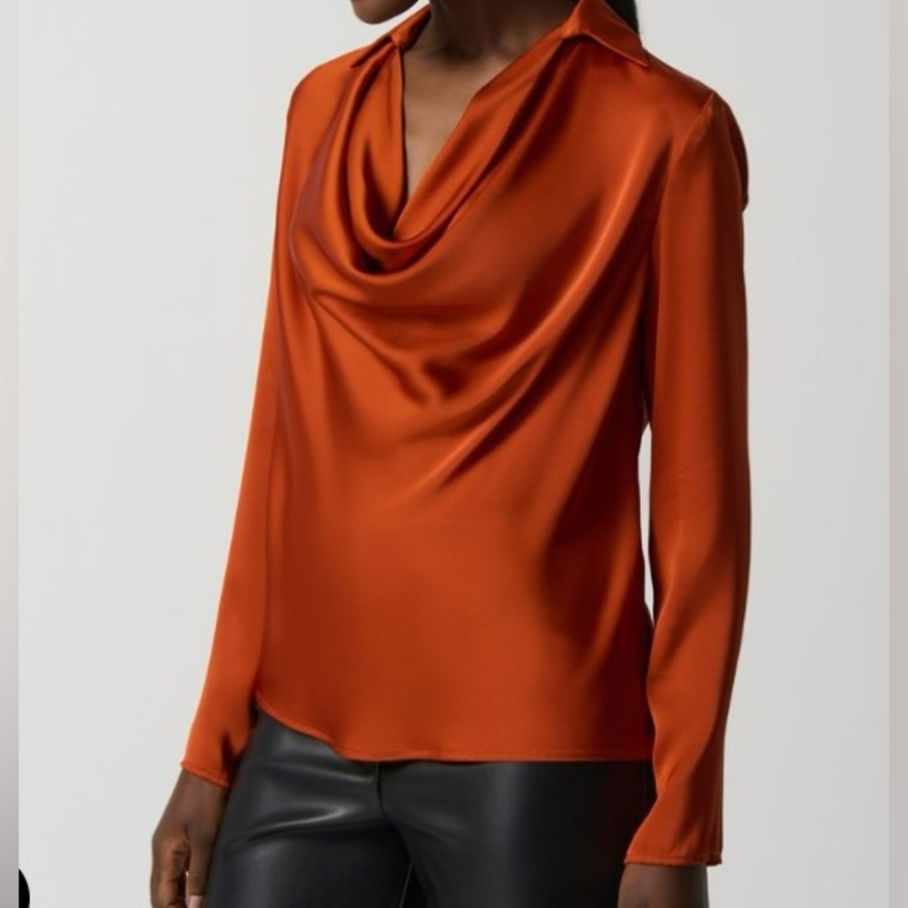 Joseph Ribkoff Tandoori Satin Blouse Women’s Size‎ 6